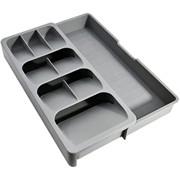 New Kitchen Drawer Organizer Tray Compact Cutlery Expandable Organizer for Kitchen Drawer Holding Flatware Spoons Forks